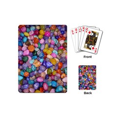 Colored Pebbles Playing Cards (mini)  by trendistuff