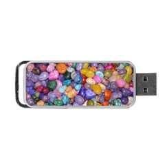 Colored Pebbles Portable Usb Flash (one Side)