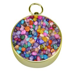 Colored Pebbles Gold Compasses