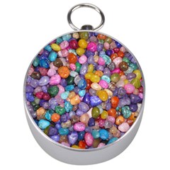 Colored Pebbles Silver Compasses by trendistuff