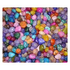 Colored Pebbles Double Sided Flano Blanket (small)  by trendistuff