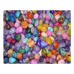 Colored Pebbles Double Sided Flano Blanket (large) 