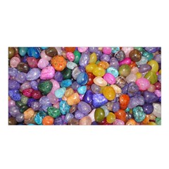 Colored Pebbles Satin Shawl