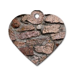 Cemented Rocks Dog Tag Heart (two Sides)