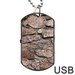 Cemented Rocks Dog Tag Usb Flash (two Sides)  by trendistuff