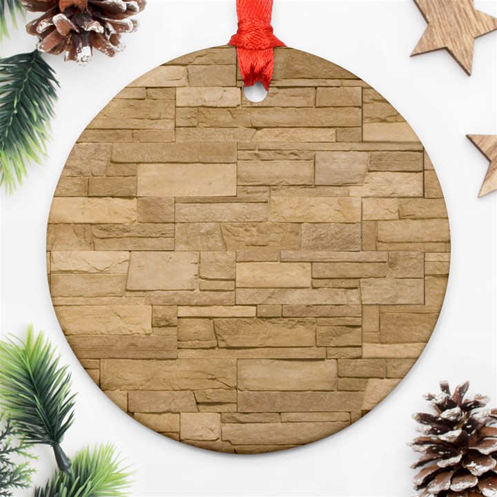 BLOCK WALL 2 Ornament (Round) 