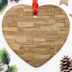 Block Wall 2 Ornament (heart)  by trendistuff