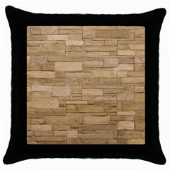 Block Wall 2 Throw Pillow Cases (black) by trendistuff