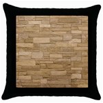 BLOCK WALL 2 Throw Pillow Cases (Black)