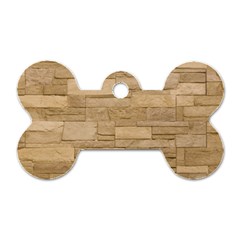 Block Wall 2 Dog Tag Bone (one Side)