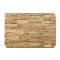 Block Wall 2 Small Doormat  by trendistuff