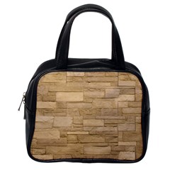 Block Wall 2 Classic Handbags (one Side) by trendistuff