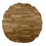 BLOCK WALL 2 Large 18  Premium Round Cushions Front