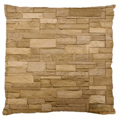 Block Wall 2 Large Flano Cushion Cases (one Side) 