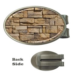 Block Wall 1 Money Clips (oval) 