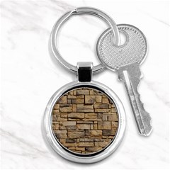 Block Wall 1 Key Chains (round)  by trendistuff