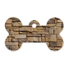 Block Wall 1 Dog Tag Bone (one Side) by trendistuff