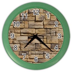 Block Wall 1 Color Wall Clocks