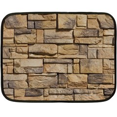 Block Wall 1 Fleece Blanket (mini) by trendistuff