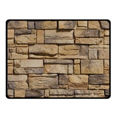 Block Wall 1 Fleece Blanket (small) by trendistuff