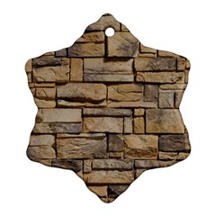 Block Wall 1 Ornament (snowflake) 