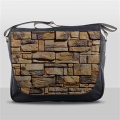 Block Wall 1 Messenger Bags by trendistuff