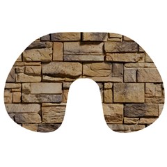 Block Wall 1 Travel Neck Pillows by trendistuff