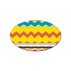 Zig Zag Sticker (oval) by LalyLauraFLM