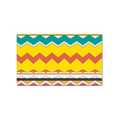 Zig Zag Sticker Rectangular (10 Pack)