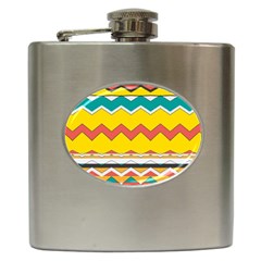 Zig Zag Hip Flask (6 Oz) by LalyLauraFLM