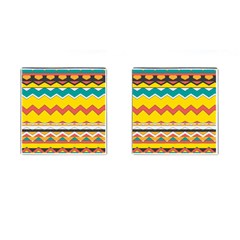 Zig Zag Cufflinks (square) by LalyLauraFLM