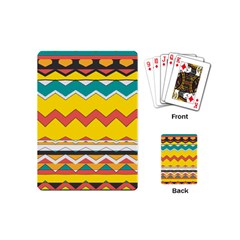 Zig Zag Playing Cards (mini) by LalyLauraFLM