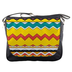 Zig Zag Messenger Bag by LalyLauraFLM