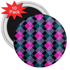 Argyle Variation 3  Magnet (10 Pack) by LalyLauraFLM