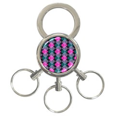 Argyle Variation 3-ring Key Chain