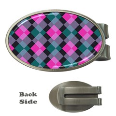 Argyle Variation Money Clip (oval) by LalyLauraFLM