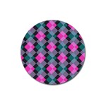 Argyle variation Magnet 3  (Round) Front