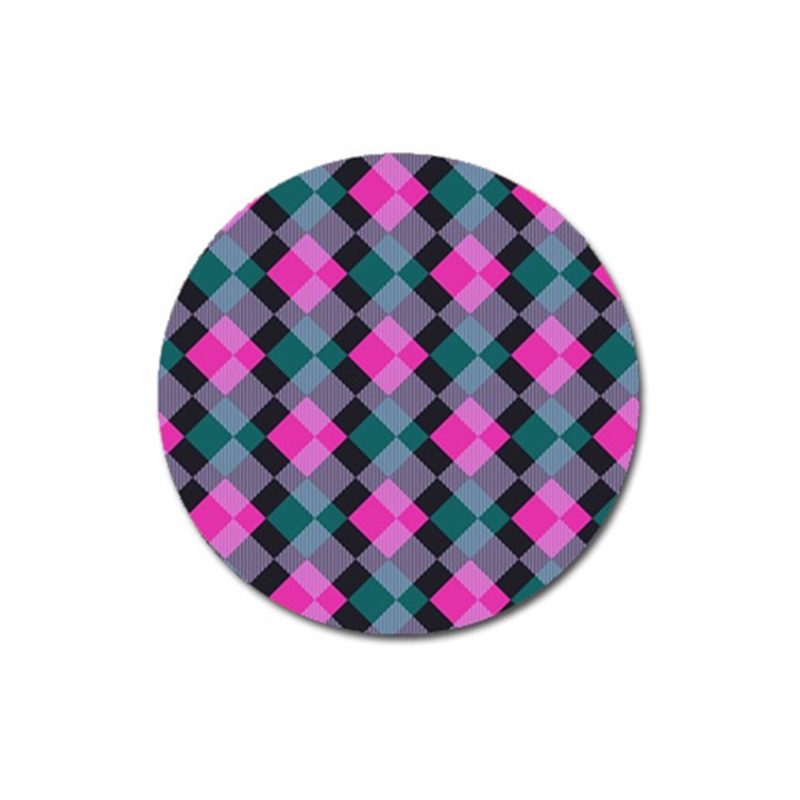 Argyle variation Magnet 3  (Round)