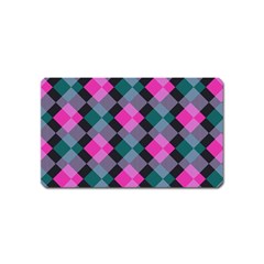 Argyle Variation Magnet (name Card) by LalyLauraFLM