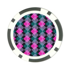 Argyle Variation Poker Chip Card Guard