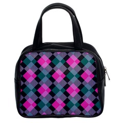 Argyle Variation Classic Handbag (two Sides) by LalyLauraFLM