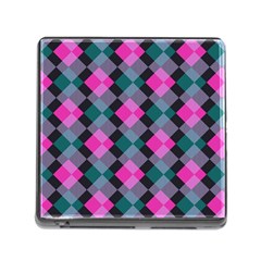 Argyle Variation Memory Card Reader (square) by LalyLauraFLM