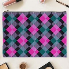 Argyle Variation Cosmetic Bag (xxxl) by LalyLauraFLM