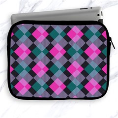 Argyle Variation Apple Ipad 2/3/4 Zipper Case by LalyLauraFLM