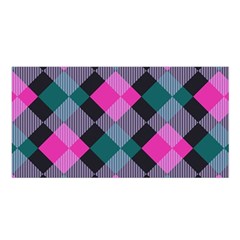 Argyle Variation Satin Shawl