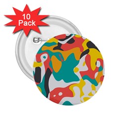 Cubist Art 2 25  Button (10 Pack)