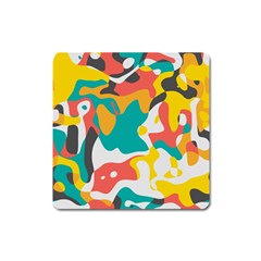 Cubist Art Magnet (square) by LalyLauraFLM