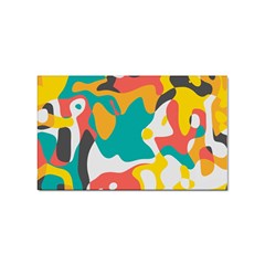 Cubist Art Sticker Rectangular (100 Pack)