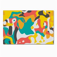 Cubist Art Postcard 4 x 6  (pkg Of 10) by LalyLauraFLM