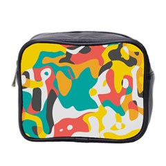 Cubist Art Mini Toiletries Bag (two Sides) by LalyLauraFLM